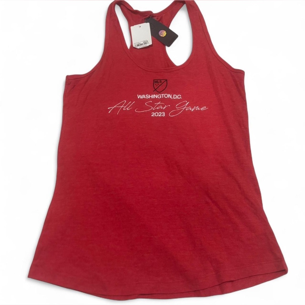 Fanatics MLS All Star Game 2023 Washington DC Red Racerback Tank Top Large NWT